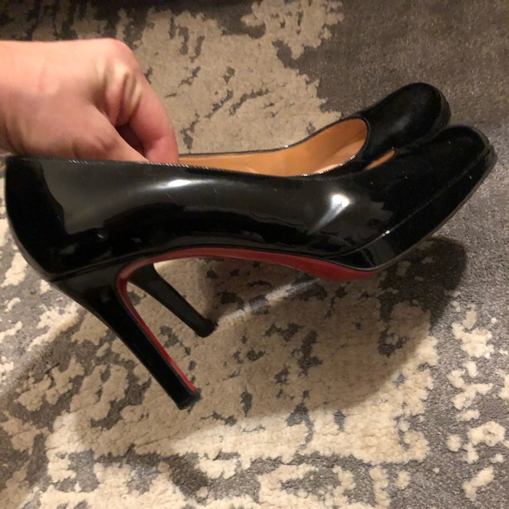 Christian Louboutin patent leather pumps